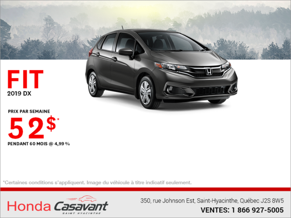 Louez la Honda Fit 2019!