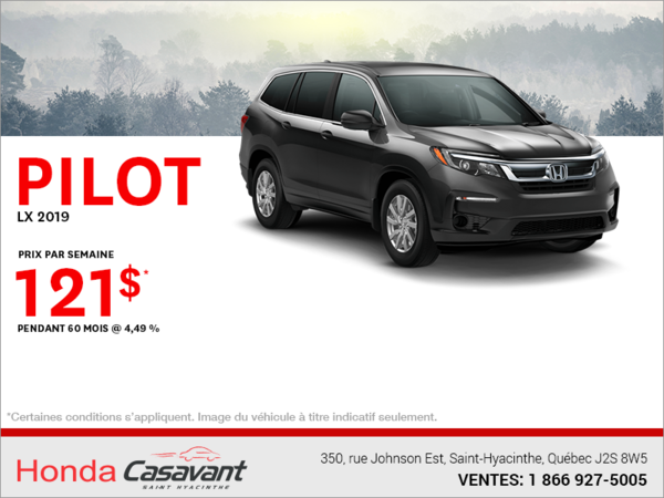 Louez le Honda Pilot 2019!