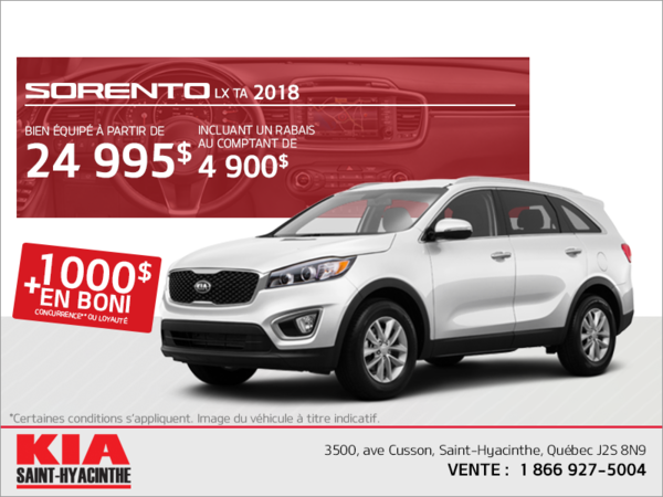 Le Kia Sorento 2018