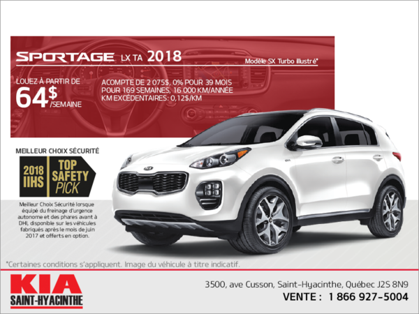 Le Kia Sportage 2018