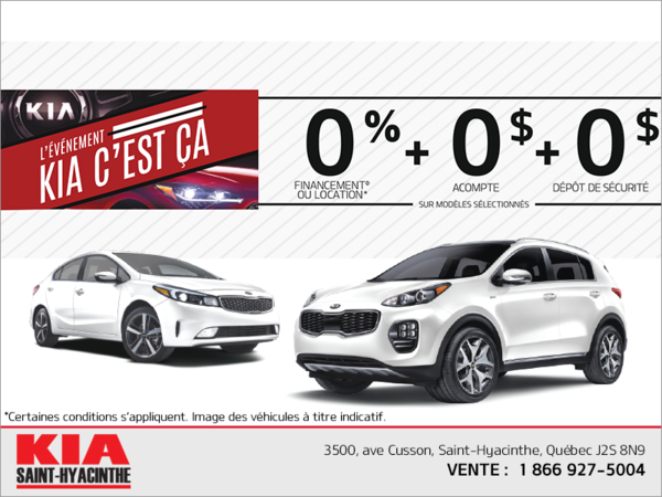 L'événement Kia c'est ça!