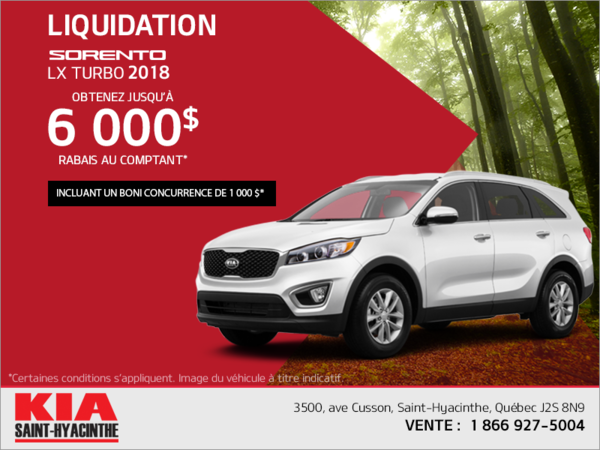 Le Kia Sorento 2018