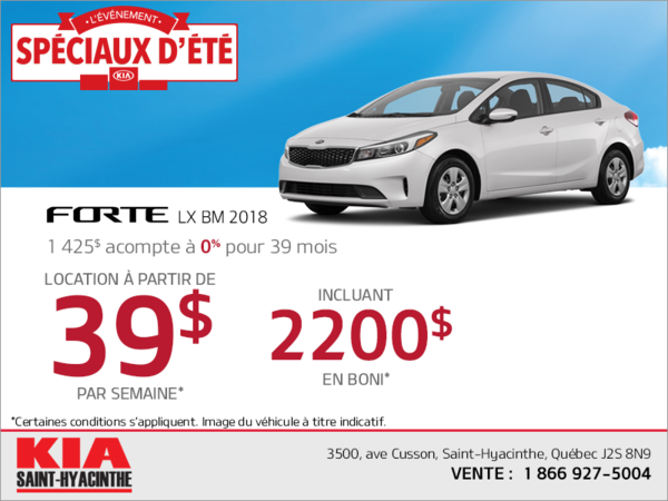 La Kia Forte 2018