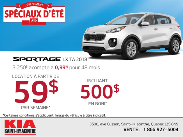 Le Kia Sportage 2018