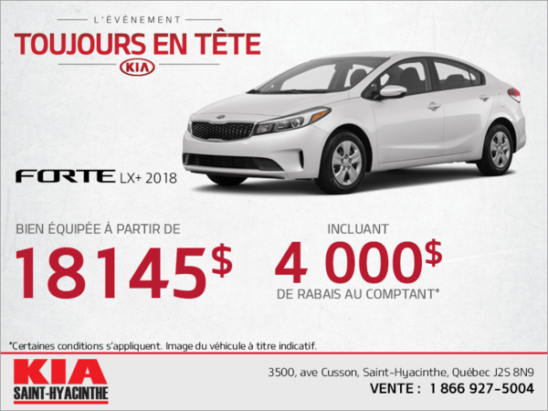 La Kia Forte 2018