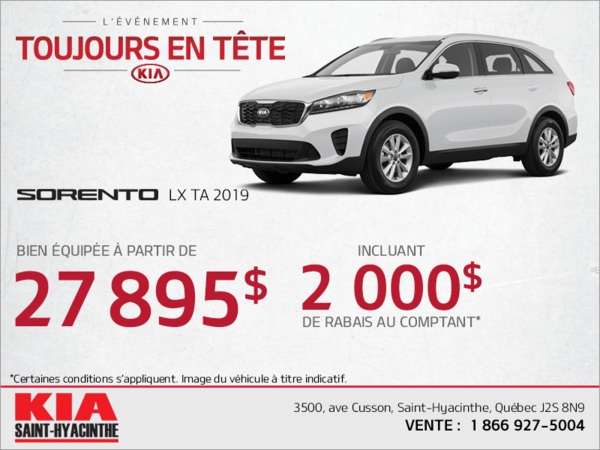 Le Kia Sorento 2019