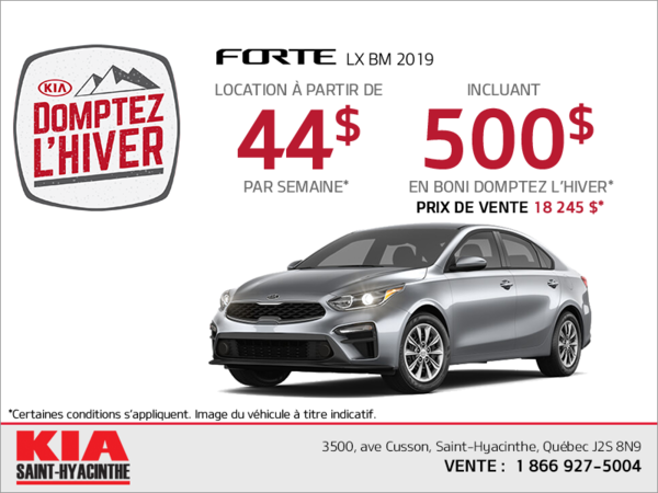 La Kia Forte 2019!