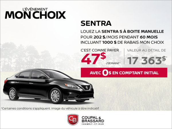 La Nissan Sentra 2019 en rabais!