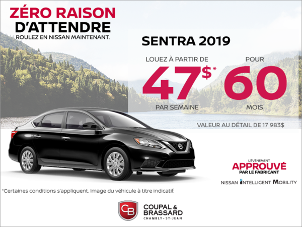 La Nissan Sentra 2019 en rabais!