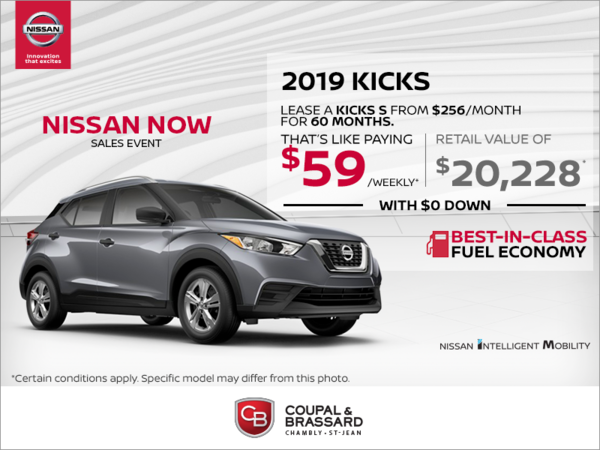 Get the 2019 Kicks today!