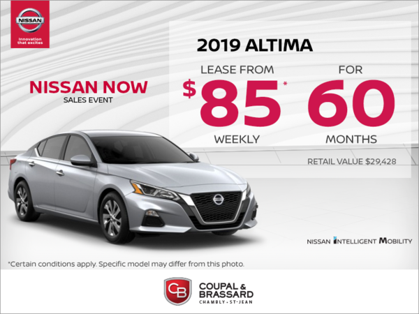 Get the 2019 Nissan Altima Today!