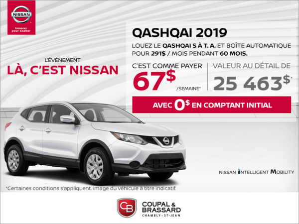 Le Qashqai 2019 en rabais!