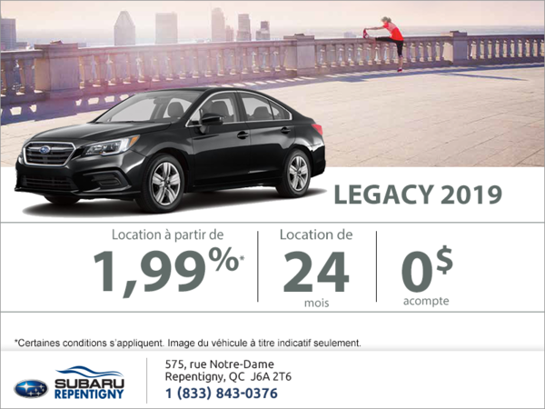 Procurez-vous la Legacy 2019!