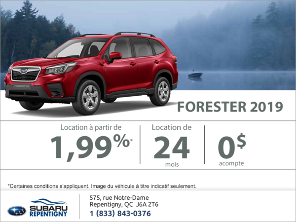 Procurez-vous le Forester 2019!