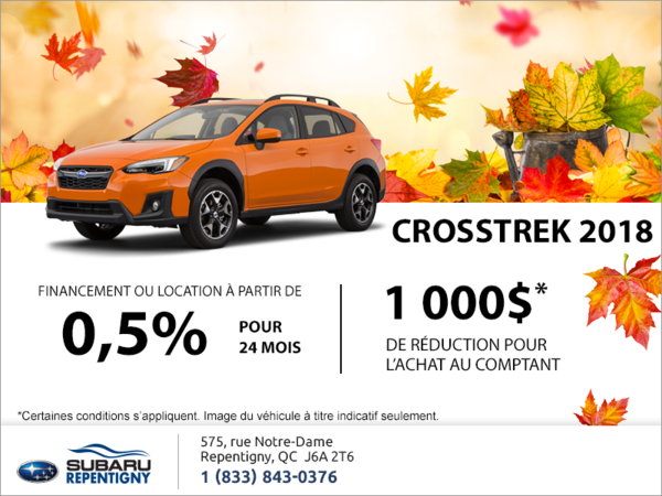 Procurez-vous le Crosstrek 2018!