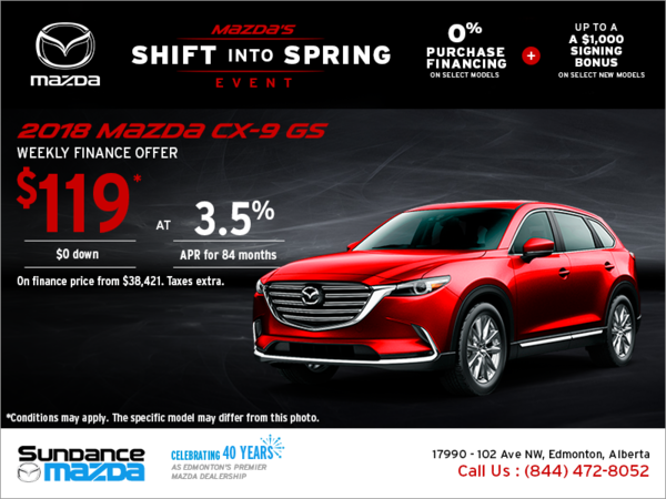 Get the 2018 Mazda CX-9 today!