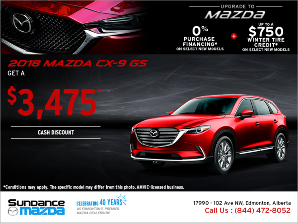 Get the 2018 Mazda CX-9 today!