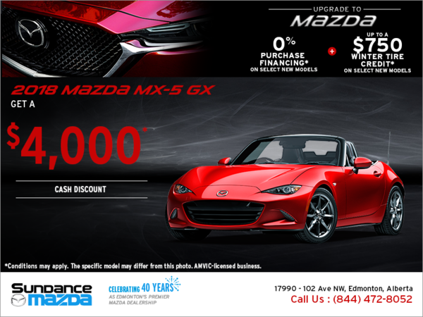 Get the 2018 Mazda MX-5 today!