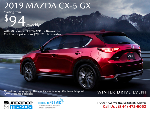 Get the 2019 Mazda CX-5 today!