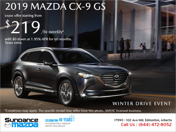 Get the 2019 Mazda CX-9 today!