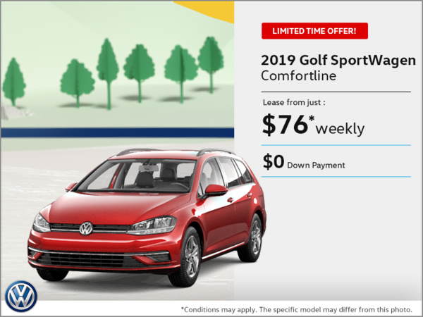 Get the 2019 Golf SportWagen!