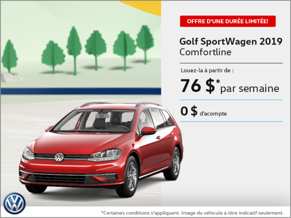 Louez la Golf SportWagen 2019!