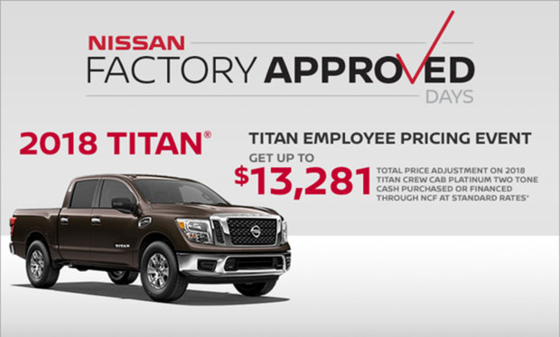 ONE MORE WEEK TO GET EMPLOYEE PRICING ON YOUR NEW TITAN