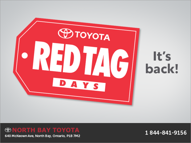 Toyota Red Tag Days! Toyota Red Tag Days!
