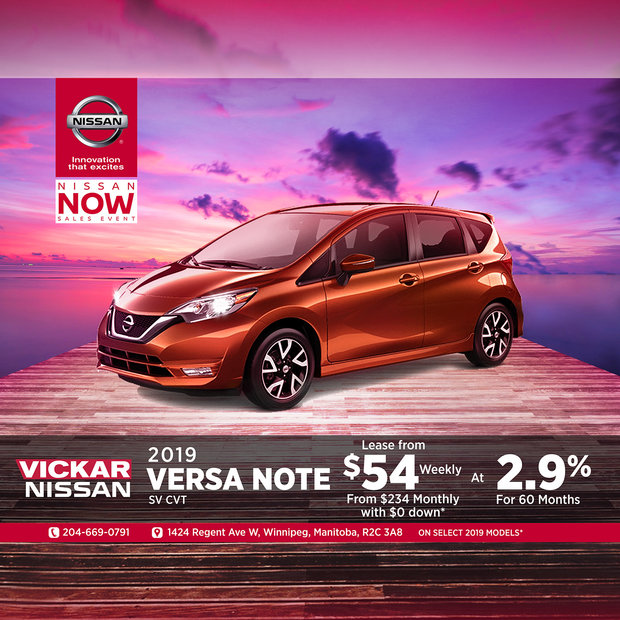 Get the 2019 Nissan Versa Note Get the 2019 Nissan Versa Note