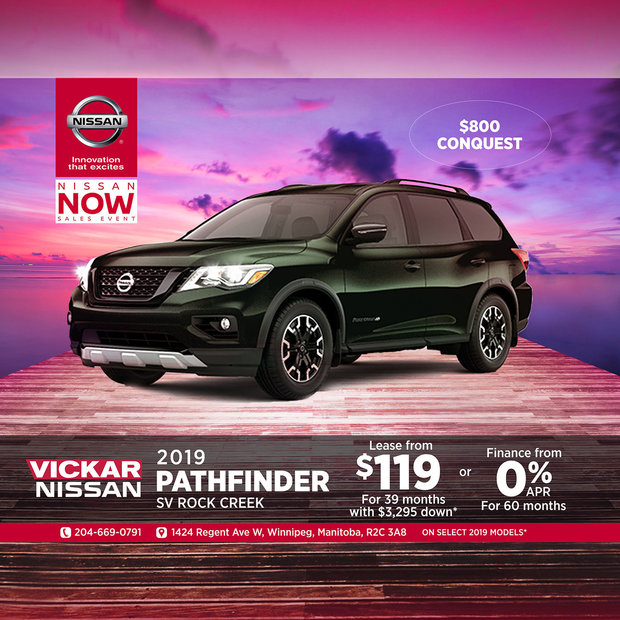 Get the 2019 Nissan Pathfinder Today! Get the 2019 Nissan Pathfinder Today!