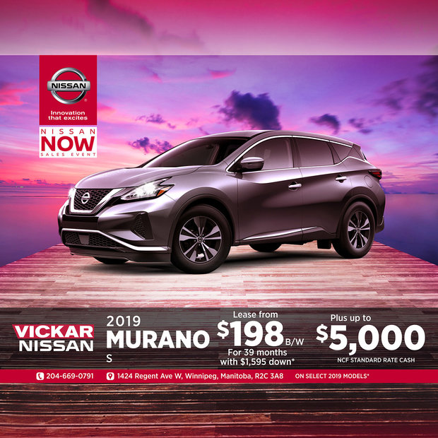 Get the 2019 Murano Today! Get the 2019 Murano Today!