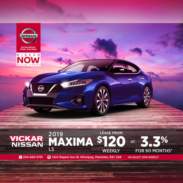 Get the 2019 Nissan Maxima Today! Get the 2019 Nissan Maxima Today!