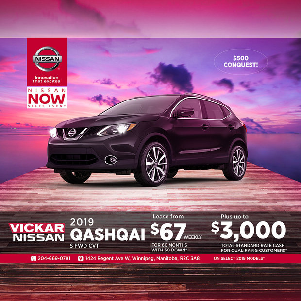 Get the 2019 Nissan Qashqai Today! Get the 2019 Nissan Qashqai Today!