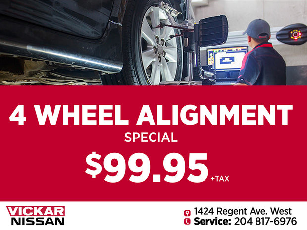 Vickar Nissan Service 4 Wheel Alignment Special Vickar Nissan Service 4 Wheel Alignment Special