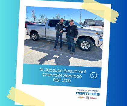 CHEVROLET SILVERADO RST 2019. CERTIFIÉ.