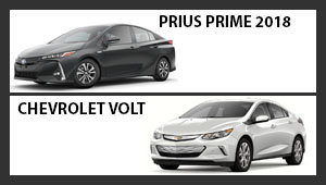 Toyota Prius 2018 versus Chevrolet Volt