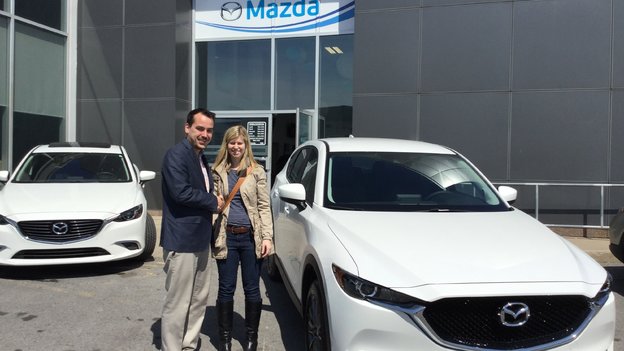 Félicitations Mme. Bellavance pour l'acquisition de votre nouveau Mazda CX5
