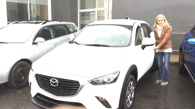 Félicitations Mme Lefebvre pour votre nouvelle Mazda CX3
