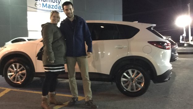Félicitations à M. Rondeau pour sa nouvelle Mazda CX5