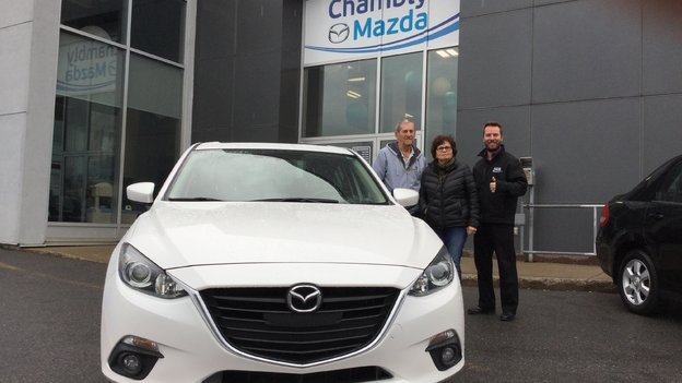 Félicitations M. Gemme pour votre nouvelle Mazda GT