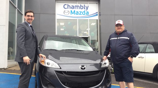 Félicitations M. Nadeau pour votre nouvelle Mazda5 2017