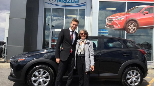Félicitations Mme Malo pour votre nouvelle Mazda CX3 2017