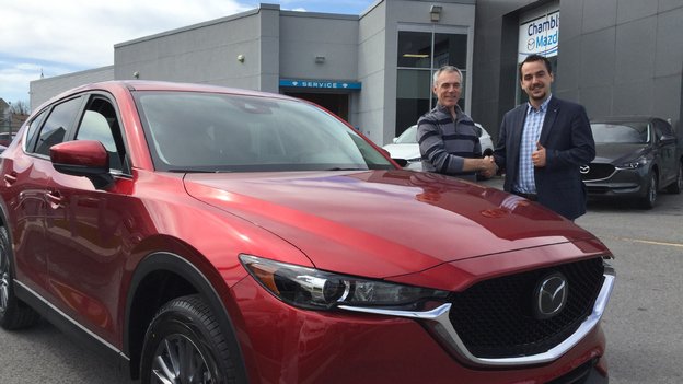 Félicitations M. Gélinas pour votre nouvelle Mazda CX5 2017