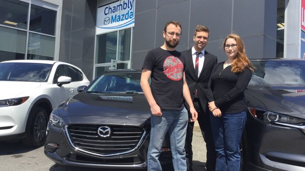 Félicitations Mme Buisson pour votre nouvelle Mazda 3GS