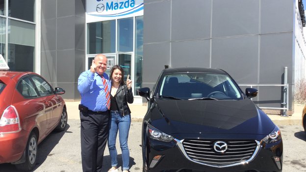 Félicitations Mme Brault pour votre nouvelle Mazda CX3 2017