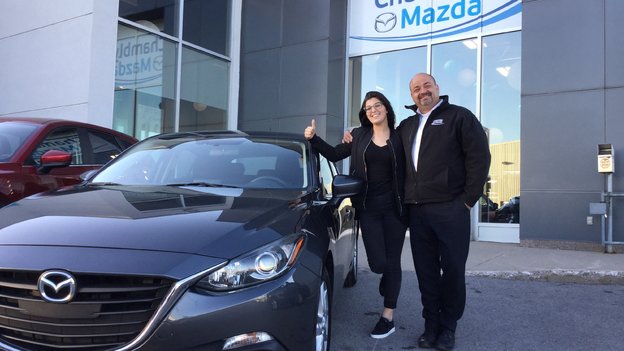 Félicitations à Loriane Gobeil-Lamarre pour sa nouvelle Mazda 3 GT