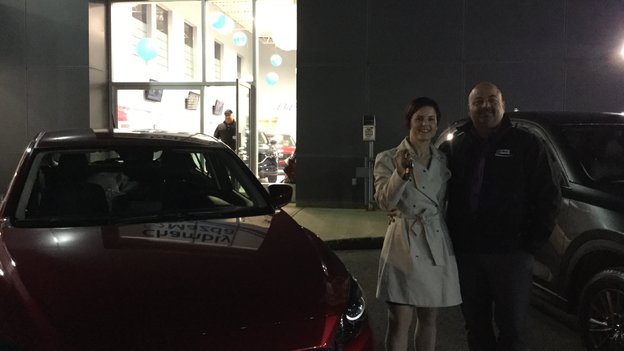 Félicitations à Mme Gamache pour l'achat de sa Mazda 3 GT 2017