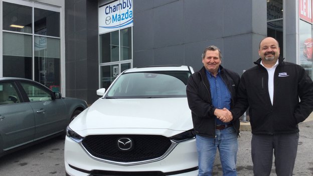Félicitations à M. Jeannotte pour l'achat de son véhicule Mazda CX5 2017