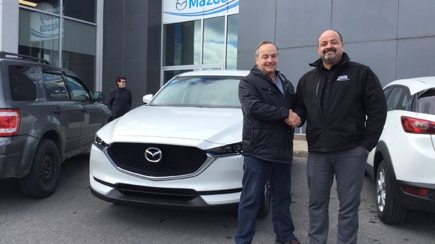 Félicitations M. Lespérance pour votre nouvelle Mazda CX5 2017