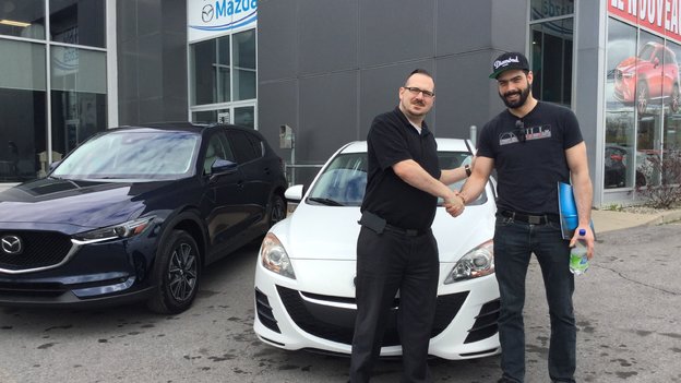 Félicitations M. Ducharme Trempé pour votre nouvelle Mazda